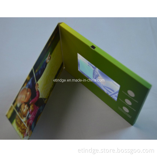2.4" Different Style, A5 Size, Name Card Size, Have USB Port Cover LCD Greeting Card